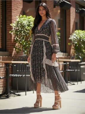 NWT Ulla Johnson Primrose Midi Dress Size 0 $725
